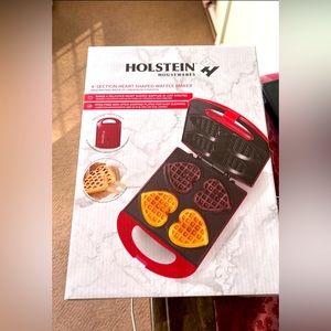 Non-Stick Heart Waffle Maker